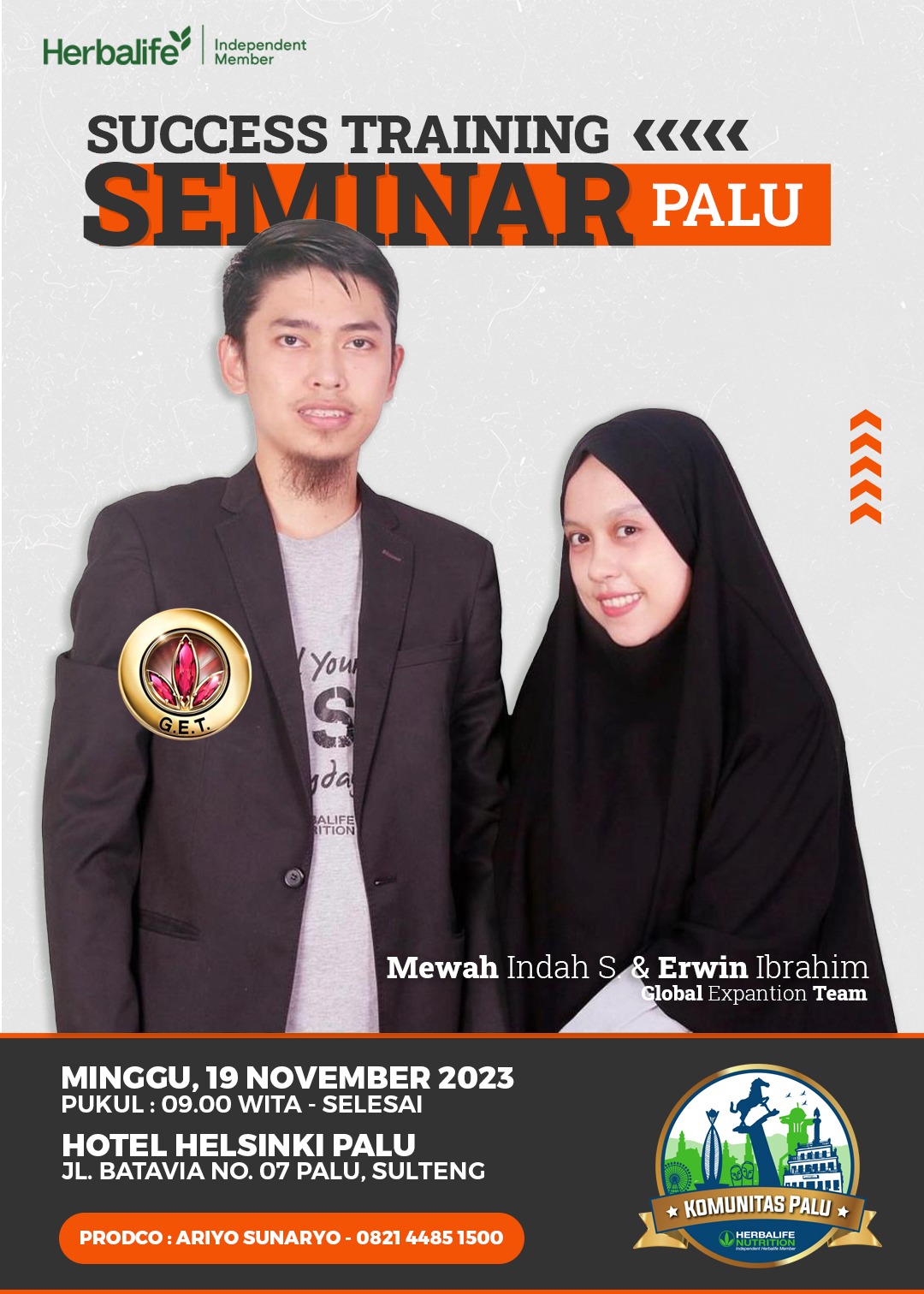 STS Palu, 19 November 2023