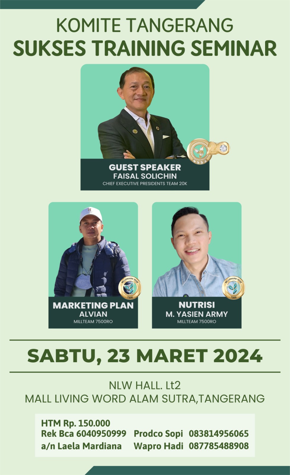 STS Tangerang, 23 Maret 2024